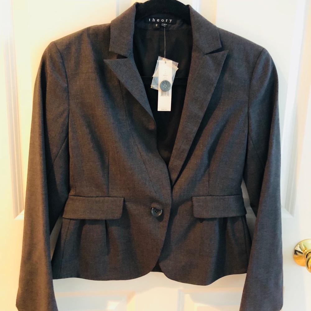 NWT Theory grey blazer jacket